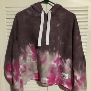 Calvin Klein Women’s Sweatshirt, size XL plum, magenta, grey, white